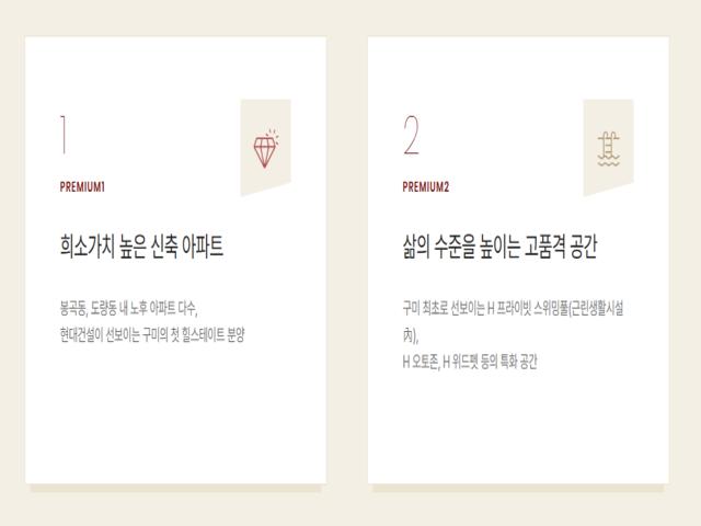 힐스테이트 구미더퍼스트 모델하우스 프리미엄